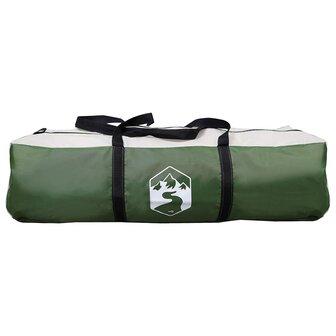 Gezinstent met dak Groen 305 x 275 x 190 cm Polyester en staal 8