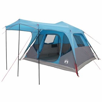 Gezinstent met dak Blauw 305 x 275 x 190 cm Polyester en staal 2