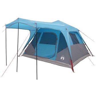 Gezinstent met dak Blauw 305 x 275 x 190 cm Polyester en staal 3