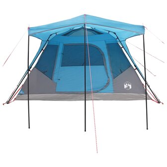 Gezinstent met dak Blauw 305 x 275 x 190 cm Polyester en staal 5