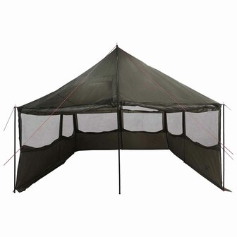 Gezinstent Bruin grijs 450 x 400 x 265 cm Polyester en staal 5