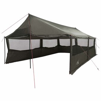 Gezinstent Bruin grijs 600 x 400 x 268 cm Polyester en staal 2