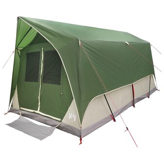 Tunneltent met dak Groen 8-persoons Polyester en staal 3