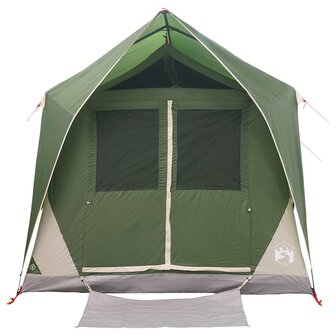 Tunneltent met dak Groen 8-persoons Polyester en staal 5