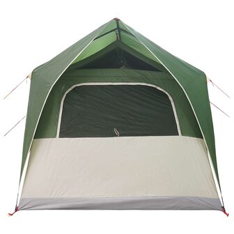 Tunneltent met dak Groen 8-persoons Polyester en staal 7