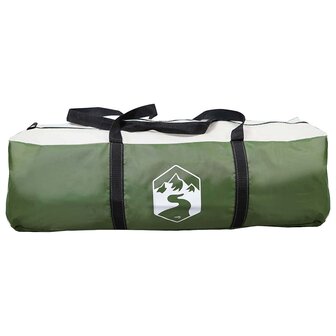 Tunneltent met dak Groen 8-persoons Polyester en staal 8