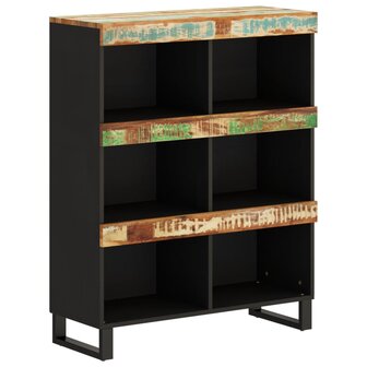 Bijzetkast 85x33x107 cm massief gerecycled hout 2