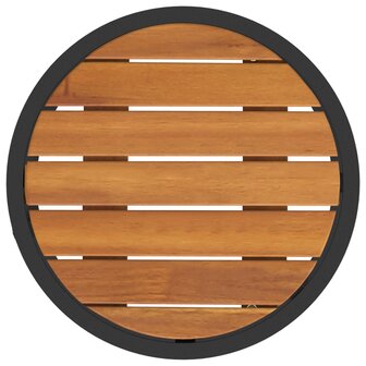 Salontafelset2 pcs Naturel en Zwart 55 x 55 x 45 cm 8