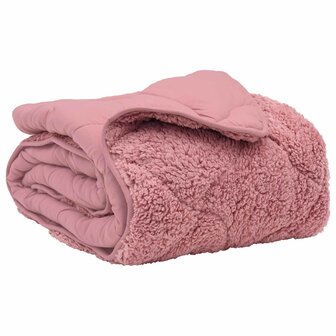 Zomer Dekbed Roze 135 x 200 cm Microfiber en Teddy fleece 2