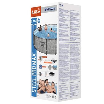 Bestway Zwembad Power Steel rond 488x122 cm 10