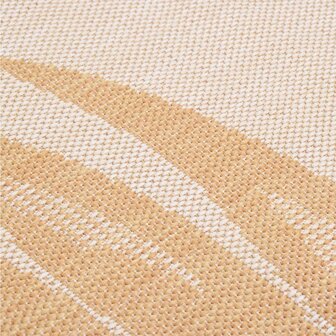 Buitenkleed met bladpatroon platgeweven 100x200 cm 5