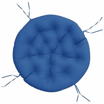 Zitkussen rond &Oslash; 100x11 cm oxford stof koningsblauw 2