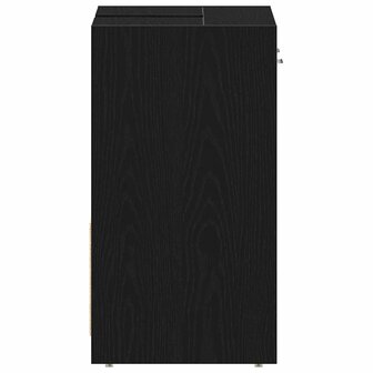 Wastafelmeubel 60x33x60 cm spaanplaat zwart eikenkleurig 7
