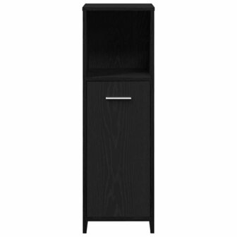Badkamermeubelset met plank 3 pcs Zwart Eiken Bewerkt hout 7