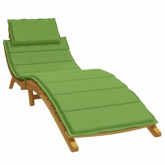 Ligbedkussen 186x58x4 cm stof gem&ecirc;leerd groen 1