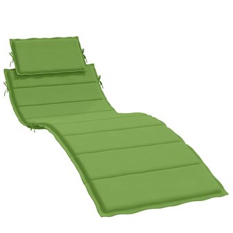 Ligbedkussen 186x58x4 cm stof gem&ecirc;leerd groen 2