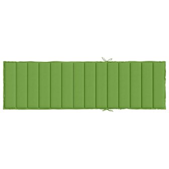 Ligbedkussen 200x60x4 cm stof gem&ecirc;leerd groen 5