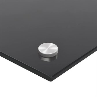Spatscherm keuken 90x40 cm gehard glas zwart 9