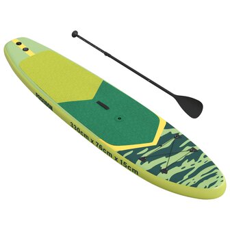 Opblaasbaar SUP Board met Zeil POSEIDON 330 x 76 x 15 cm Groen 4