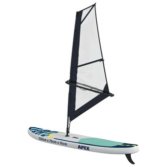 Opblaasbaar SUP Board met Zeil APEX 330 x 76 x 15 cm Blauw voor 7