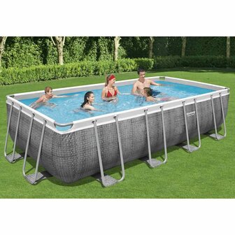 Bestway Zwembadset Power Steel rechthoekig 549x274x122 cm 1