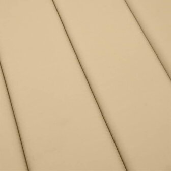 Ligbedkussen 186x58x4 cm stof gem&ecirc;leerd beige 8