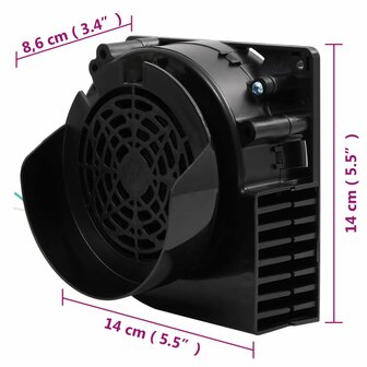 Lichtslinger met 110 LED&amp;apos;s en ventilator 1100 cm 8