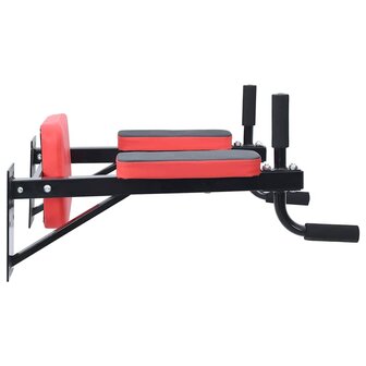 Dip station Zwart en Rood 72,5 x 70 x 31 cm Gepoedercoat staal 3