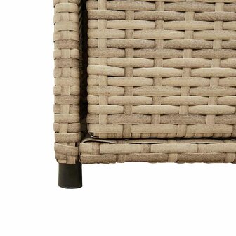 Tuinkast 105x55x113 cm poly rattan beige 11