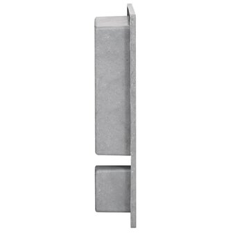 Douchenis met 2 vakken 41x51x10 cm matgrijs 3