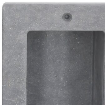 Douchenis met 2 vakken 41x51x10 cm matgrijs 5