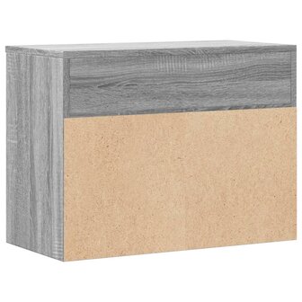 Schoenenbank 60x30x45 cm bewerkt hout grijs sonoma eikenkleurig 5