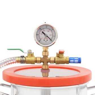 Vacu&amp;uuml;mkamer met 2-traps vacuumpomp 5,5 L 8