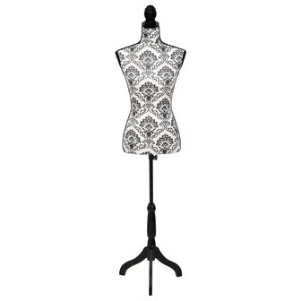 Paspop torso vrouw zwart wit 2