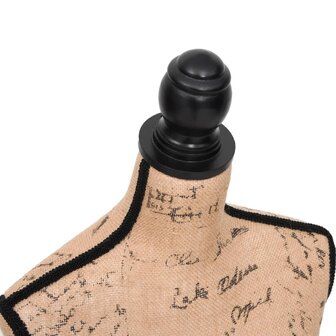 Paspop torso vrouw jute bruinzwart 5