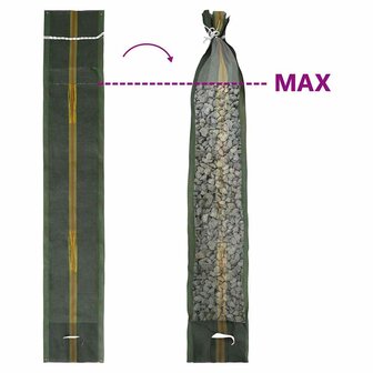 Zandzakken 100 st 103x25 cm HDPE donkergroen 7