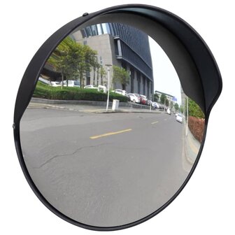 Verkeersspiegel voor buiten 30 cm PC-kunststof zwart 1