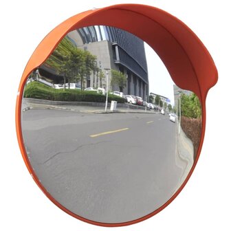 Verkeersspiegel voor buiten 45 cm PC-kunststof oranje 1