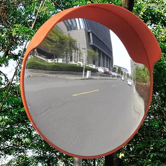 Verkeersspiegel voor buiten 45 cm PC-kunststof oranje 2
