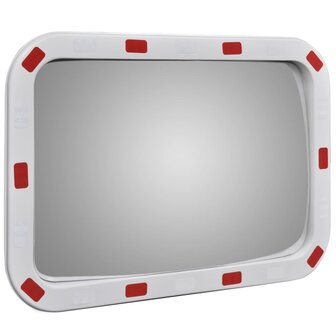 Verkeersspiegel rechthoekig met reflectors 40x60 cm 3