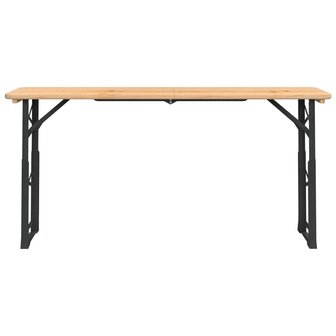 Biertafel inklapbaar 170x50x75/105 cm massief vurenhout 3