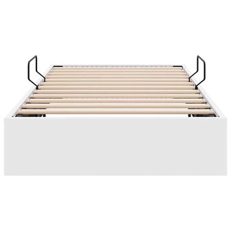 Opslag bed met opslag Puur Wit 100 x 190 cm Kunstleer 7