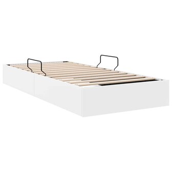 Opslag bed met opslag Puur Wit 100 x 190 cm Kunstleer 9