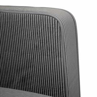 Loveseat bank 109 cm corduroy stof donkergrijs 6