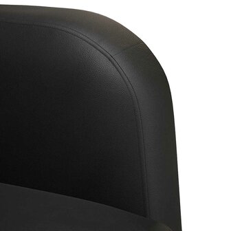 Loveseat bank 110 cm kunstleer zwart 6