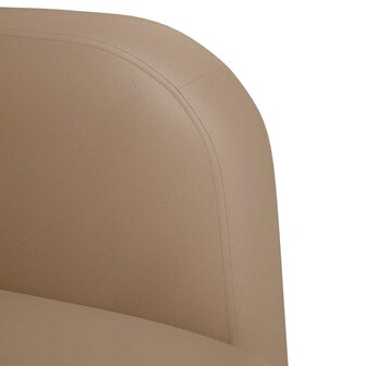 Loveseat bank cappuccino 110 cm kunstleer 6