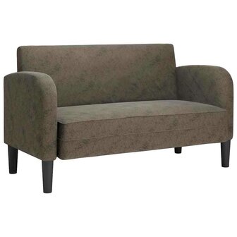 Loveseat bank 110 cm kunstleer donkergrijs 2