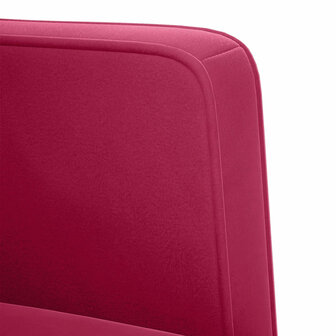 Loveseat bank wijnrood 111 cm fluweel 6