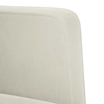 Loveseat bank cr&amp;egrave;me 111 cm fluweel 6