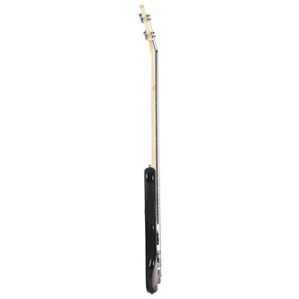 Basgitaar voor beginners elektrisch met tas 4/4 46&amp;quot; bruin zwart 4